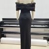 Women's Off-shoulder Split Ruffle Hip Dress