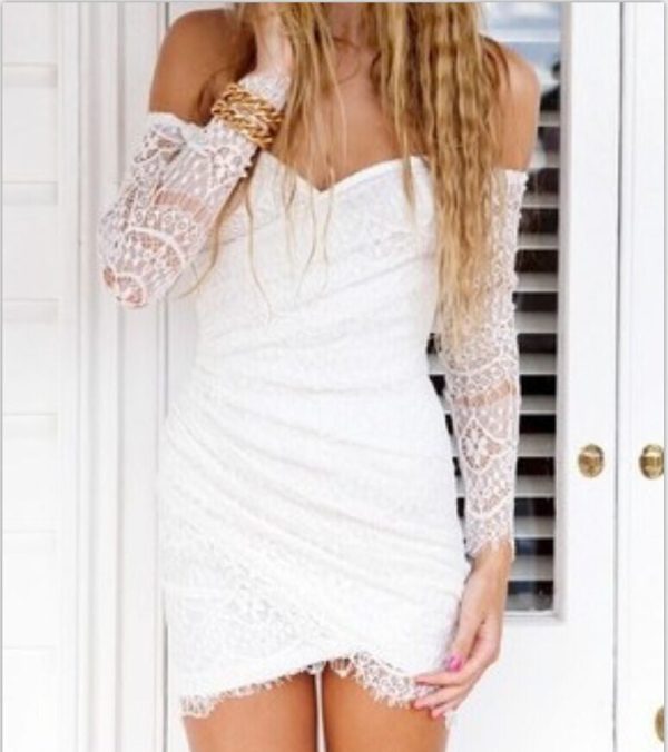 10903677064226 Off-the-shoulder mini buttock dress