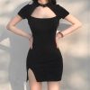 2576852509461 Hollow Halter Dress