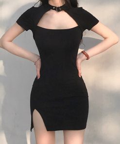 Hollow Halter Dress