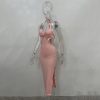 Halter Backless Slit Sexy Women's Dress