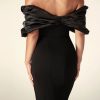 Women's Off-shoulder Split Ruffle Hip Dress