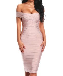 Sexy Off Shoulder Women Bandage Dress
