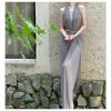7af8e4a1-6a5a-45ad-bc34-674d1e0b65af Women's Chiffon V-neck Halter Dress