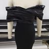 Women's Off-shoulder Split Ruffle Hip Dress