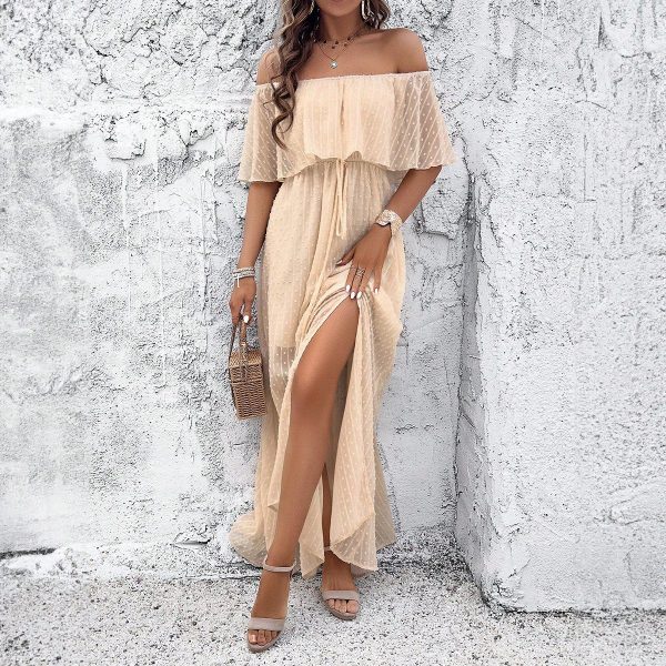 Women's Fashionable Elegant Off-shoulder Dress