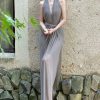 b43efb70-8636-45ee-81f6-9979bcd2818e Women's Chiffon V-neck Halter Dress